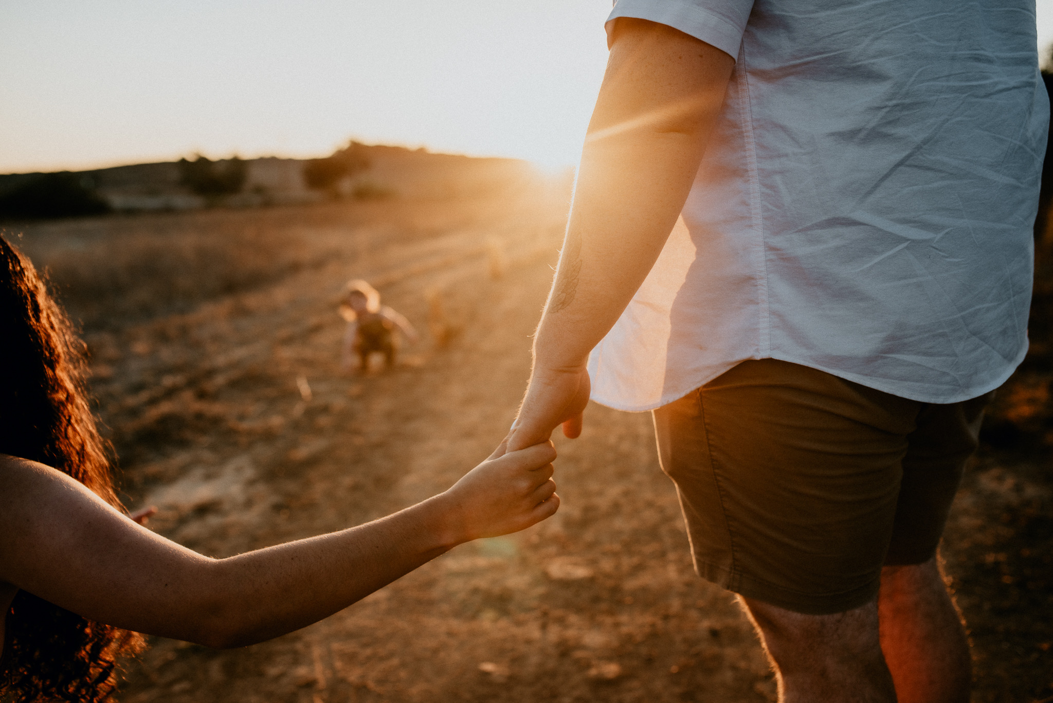 Contact page sunset family image